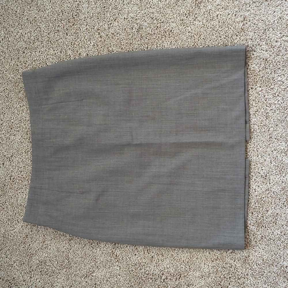 Banana Republic Grey/Beige Lined Wool Pencil Skirt